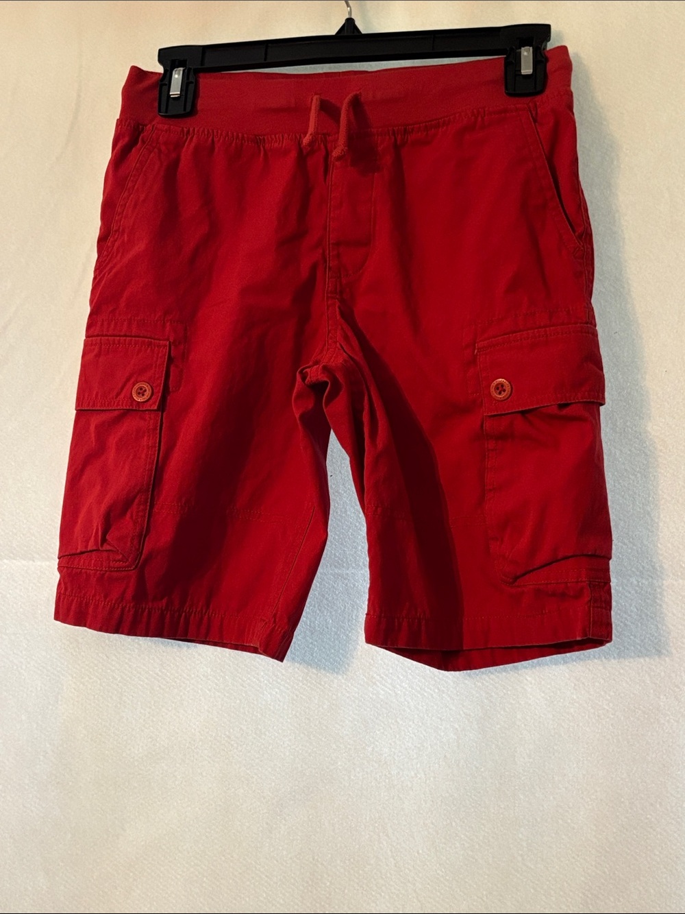 Polo Ralph Lauren Boy’s Red Cargo Shorts - Casual Drawstring Pocket Short